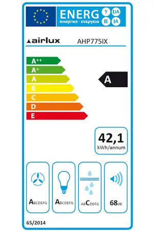 Hotte décorative murale Airlux AHP775IX