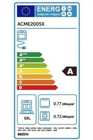 Gazinière Amica ACME2005X 60 cm Inox GAZ