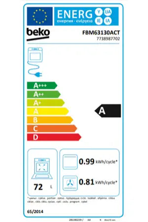 Cuisinière mixte Beko fbm63130act