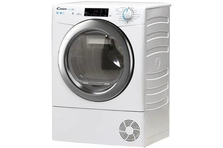 Sèche-linge pompe à chaleur Candy CSOE C10TREX-47 - Sèche-linge - largeur : 59.6 cm - profondeur : 58.5 cm - hauteur : 85 cm - chargement frontal - blanc avec porte graphite