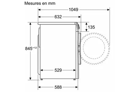 Lave-linge hublot Bosch WGG244ZSFR, Série 6