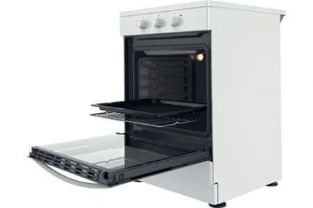 Cuisinière induction Indesit IS67IQ5PCW - Cuisinière - pose libre - avec système auto-nettoyant