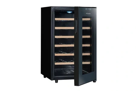 Cave multi-températures La Sommeliere La Sommelière LS28SILENCE - Cave à vin - largeur : 45 cm - profondeur : 52.8 cm - hauteur : 73.5 cm - 70 litres - classe F - gris anthracite