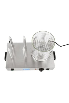 Hot-dog Helloshop26 Appareil machine à hot dog professionnelle 4 pains 2 x 300 watts