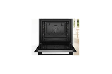 Four encastrable Bosch Serie | 4 HBA274BB3F - Four - encastrable - niche - largeur : 56 cm - profondeur : 55 cm - hauteur : 58.5 cm - avec système auto-nettoyant - classe