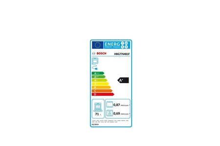 Four encastrable Bosch Four intégrable multifonction 60cm 71l pyrolyse HBG7764B1F