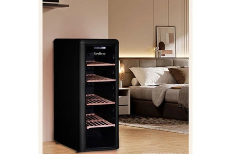 Cave de service Linarie Loire - Cave à vin LJCV106BLACK Vintage mono température 106 bouteilles Noir
