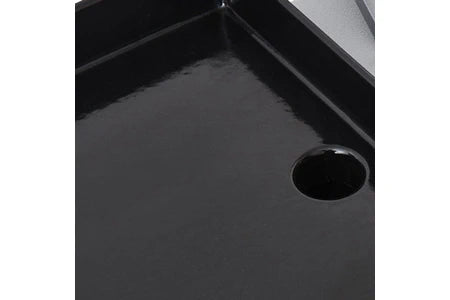 Barbecue à charbon Brasero Barbecue Bi-Energy L 2 Feux - - Barbecue Charbon et Plancha Gaz 48 x 42 cm, 7,2 kW, Noir