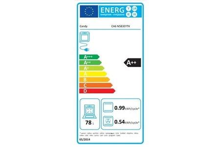 Four encastrable Candy Four Encastrable Pyrolyse Ca6 Np5B3Eytx - Wifi - Chaleur Pulsée - Porte Froide - 78L - Classe A++