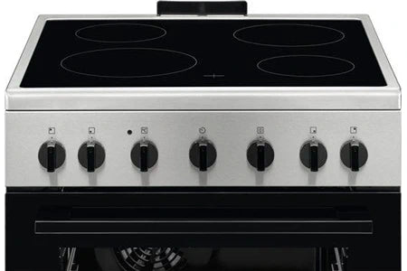 Cuisinière vitrocéramique Electrolux Cuisiniere vitroceramique Modèle LKR620066X Pose libre 60cm Four : 57 litres Noir - Acier inoxydable A