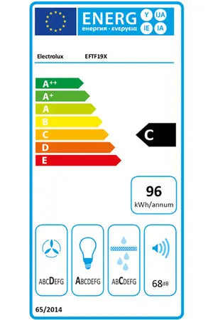 Hotte décorative murale Electrolux EFTF19X