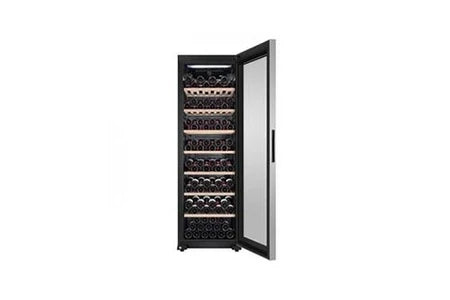 Cave de service Haier Cave a vin hws188gae - de vieillissement - pose libre - 188 bouteilles - mono zone - h185 x l59,5 cm - noir