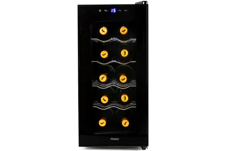 Cave de service Primo PR170WK Cave à Vin - Pose Libre - 10 Bouteilles - Classe E - Noir