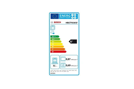 Four encastrable Bosch Four intégrable multifonction 71l 60cm pyrolyse blanc HBG7741W1F