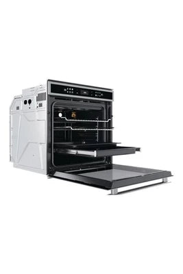 Four encastrable Whirlpool W Collection W6 OS4 4PS1 P - Four - encastrable - niche - largeur : 56 cm - profondeur : 55 cm - hauteur : 60 cm - avec système auto-nettoyant -