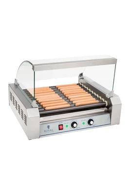 Hot-dog Helloshop26 Appareil machine à hot dog professionnelle téflon 20 saucisses 2 200 watts