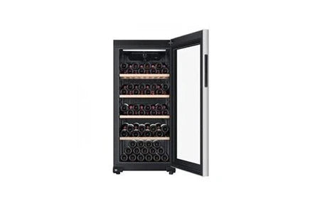 Cave de service Haier Cave a vin hws116gae - de vieillissement - pose libre - 116 bouteilles h126. 5 x l59,5 cm - noir