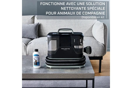 Aspirateur à main Rowenta Clean It, Shampouineuse textile, Détacheur nettoyeur efficace contre les taches IN5021F0
