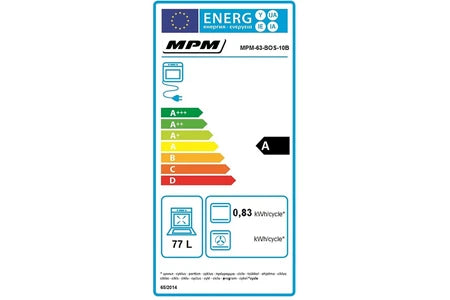 Four encastrable MPM Four 63-BOS-10B 2600 W