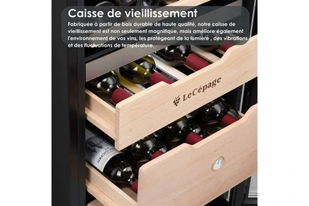 Cave multi-températures GENERIQUE Cave à vin polyvalente triple zone Lecépage AGK3ZMULTI 282L