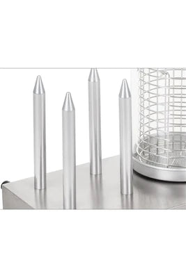 Hot-dog Helloshop26 Appareil machine à hot dog professionnelle 4 pains 2 x 300 watts