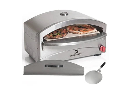 Four d'extérieur Kemper Group Four à pizza à gaz 4800W Cuisson pierre réfractaire 250 à 400°C Spatule Incluse KEMPER