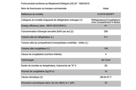 Réfrigérateur multi-portes HAIER HCR7818DWPT