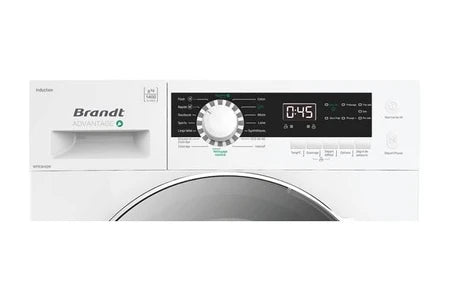 Lave-linge hublot Brandt Lave-linge frontal 8kg 1400t classe a blanc wfb384qw