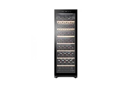 Cave de service Haier Cave a vin hws188gae - de vieillissement - pose libre - 188 bouteilles - mono zone - h185 x l59,5 cm - noir