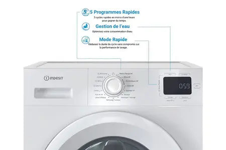 Lave-linge hublot Indesit IM962MYTIMEFR