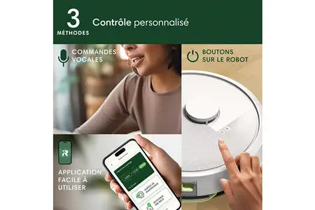 Aspirateur robot Irobot ROOMBA 105 COMBO ROBOT + AutoEmpty dock Blanc