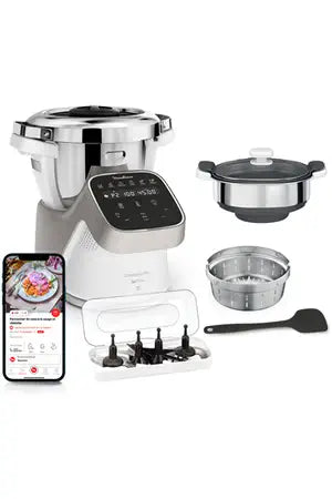 Robot cuiseur Moulinex Companion Pro YY5286FG avec balance intégrée + cuiseur vapeur