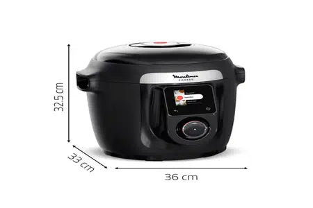Mijoteur Moulinex Multicuiseur intelligent Cookeo haute pression connecte + couvercle Extracrisp YY5449FB