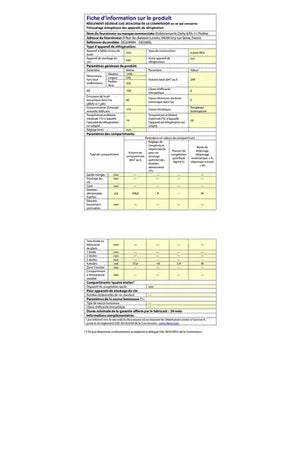 Réfrigérateur congélateur en haut Proline DD208SL