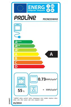Cuisinière électrique Proline PECNE55WH2