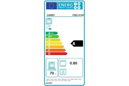 Four encastrable Candy Four encastrable nettoyage manuel convection naturelle FIDC X100 Classe A Gris