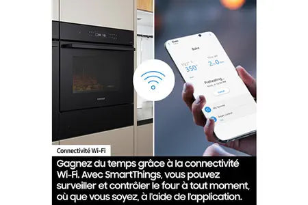Micro-ondes mono-fonction Samsung Commandes vocales (Google, Alexa)/ (Bixby) via SmartThings NQ5B4513GBB
