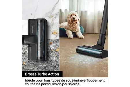 Aspirateur balai Samsung sans-fil Jet 75E Pet Menthe VS20B75BGR1