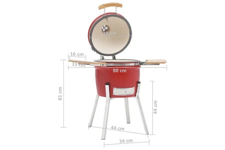 Barbecue vidaXL Kamado barbecue 81 cm keramiek316096