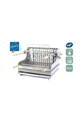 Barbecue GENERIQUE Barbecue charbon de bois Mendy inox encastrable Le Marquier
