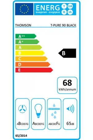 Hotte décorative murale Thomson T-PURE 90 BLACK