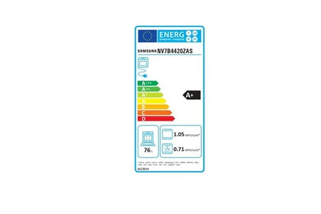 Four encastrable Samsung Four Intégrable Multifonction 76l 60cm à Pyrolyse Inox Nv7b4420zas
