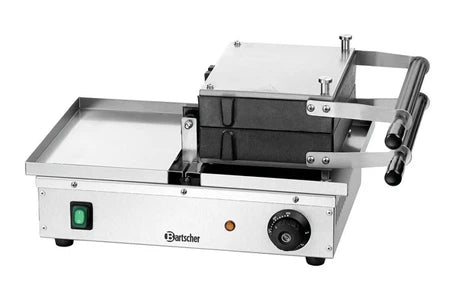 Gaufrier / croque-monsieur Bartscher Gaufrier Professionnel rotatif 165 x 100 mm hauteur 10 mm