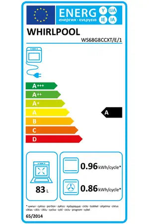 Gazinière Whirlpool WS68G8CCXT/E/1
