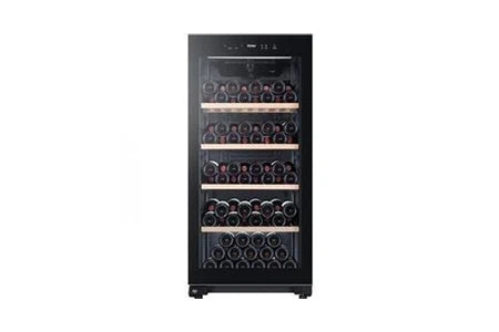 Cave de service Haier Cave a vin hws116gae - de vieillissement - pose libre - 116 bouteilles h126. 5 x l59,5 cm - noir