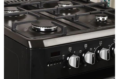 Gazinière Wiggo Gaziniere WO-E609R(BB) Pose libre 4 foyers 66 litres Noir