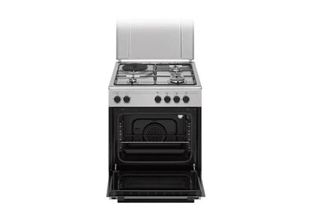 Piano de cuisson Continental Edison Cuisiniere mi te CECM60FCS 3 feu gaz 1 électrique L59 8 P61 H8