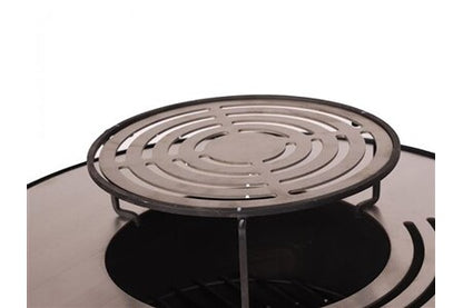 Barbecue Purline Barbecue rond avec plaque d'acier ronde et grille EFP55RB Noir