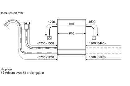 Lave-vaisselle pose libre Bosch SMS4ETI28E