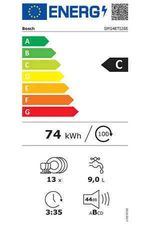 Lave-vaisselle pose libre Bosch SMS4ETI28E